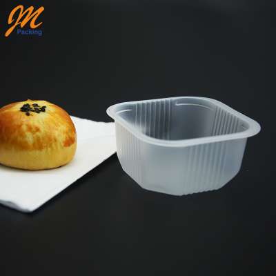 Custom disposable pp food packaging tray, egg-yolk puff blister tray packaging