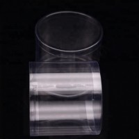 Wholesale OEM clear cylinder packaging PET PVC candy gift box packaging